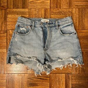 Abercrombie Curve Love High Rise Cutoff Shorts